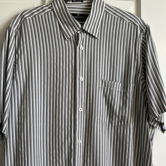 Men's Bugatchi short sleeve shirt size L - Picture 2 of 6